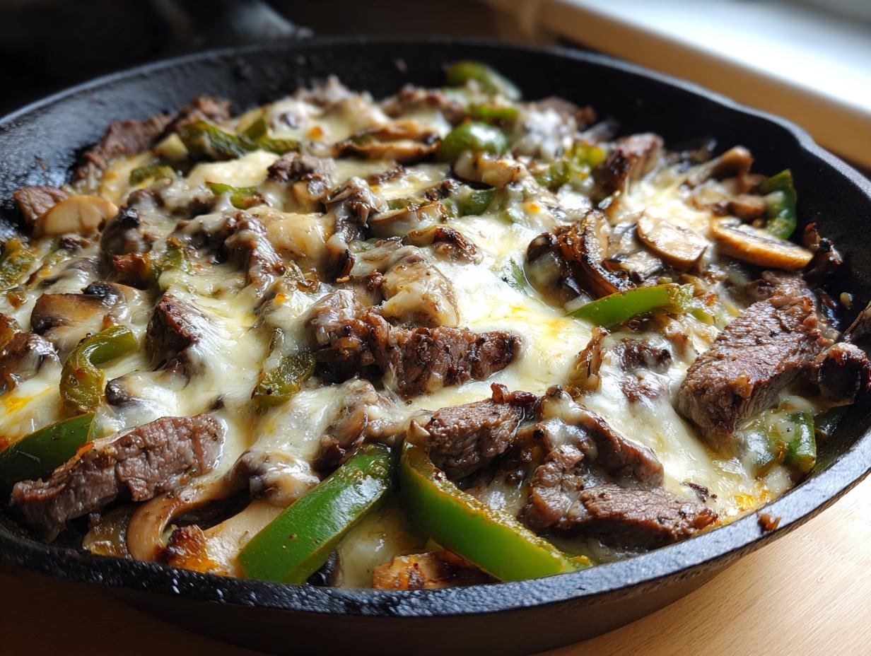 25-Minute Philly Cheesesteak Skillet: Irresistibly Cheesy & Fast