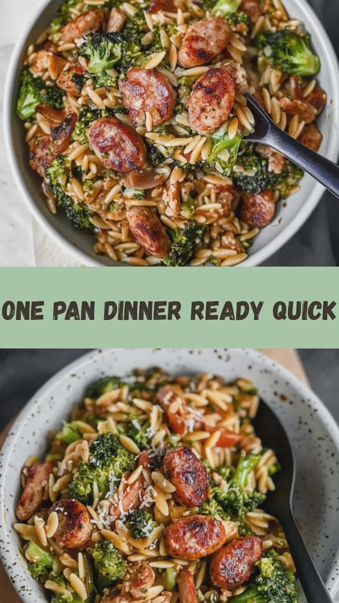 Creamy Chicken Sausage Orzo